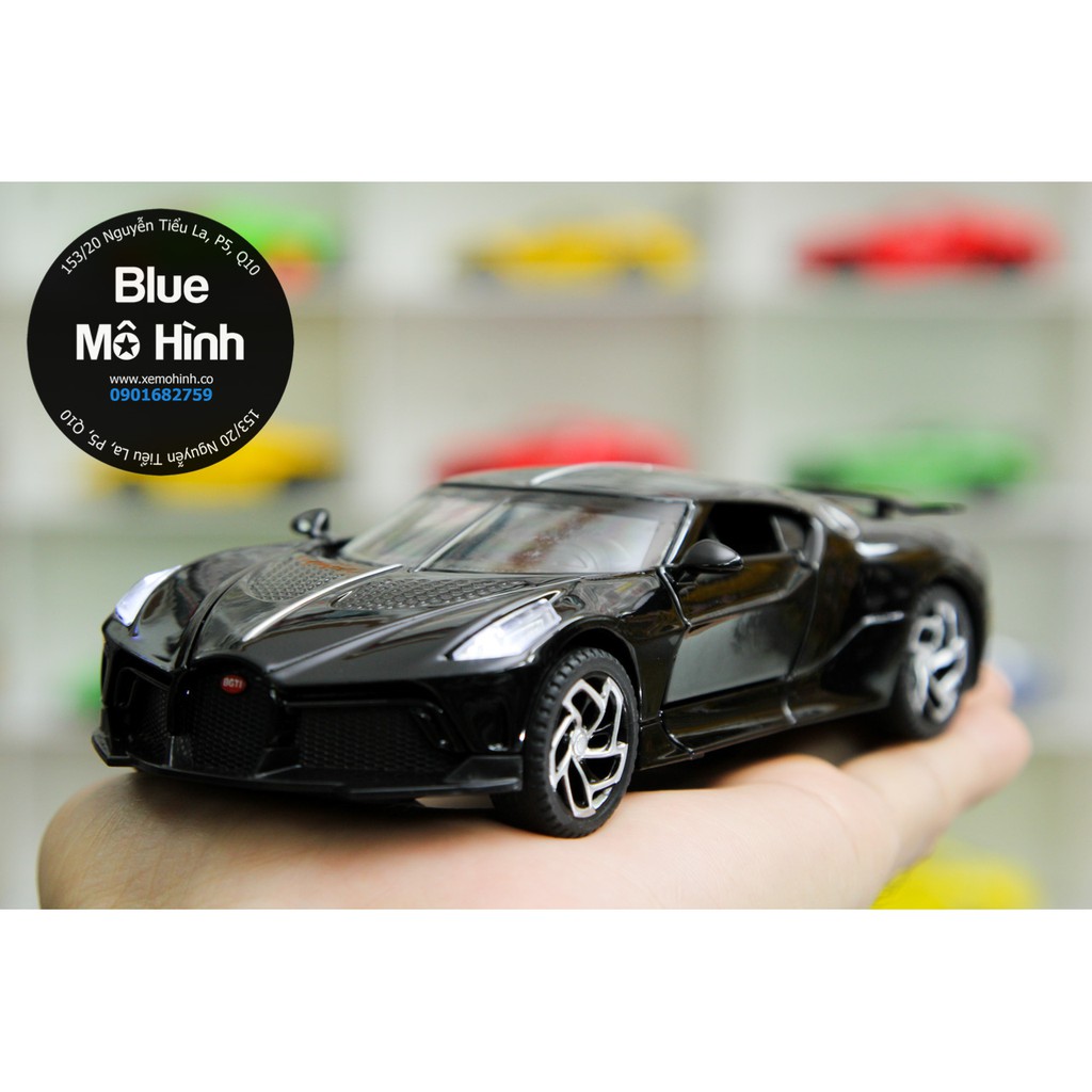Xe mô hình Bugatti La Voiture Noire Carbon 1:32