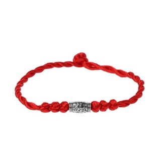 Traditional Tibetan Silver Red Thread Lucky Bracelet String Amulet Bracelet AO310