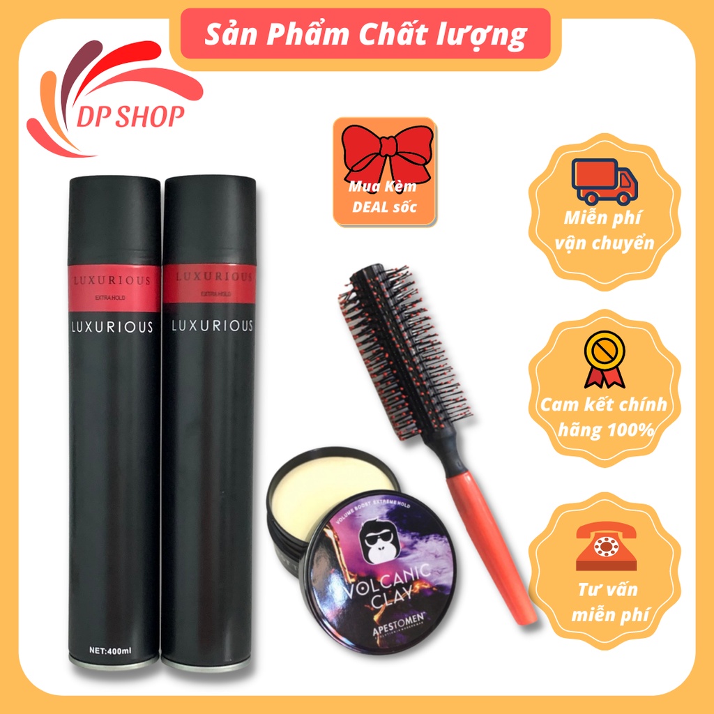 Sáp vuốt tóc nam tạo kiểu tóc hoặc gôm xịt tóc LUXURIOUS keo vuốt tóc nam nữ Gel tạo kiểu undercut