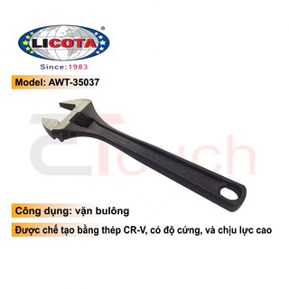 Mỏ lết xi đen cao cấp licota - awt-35037