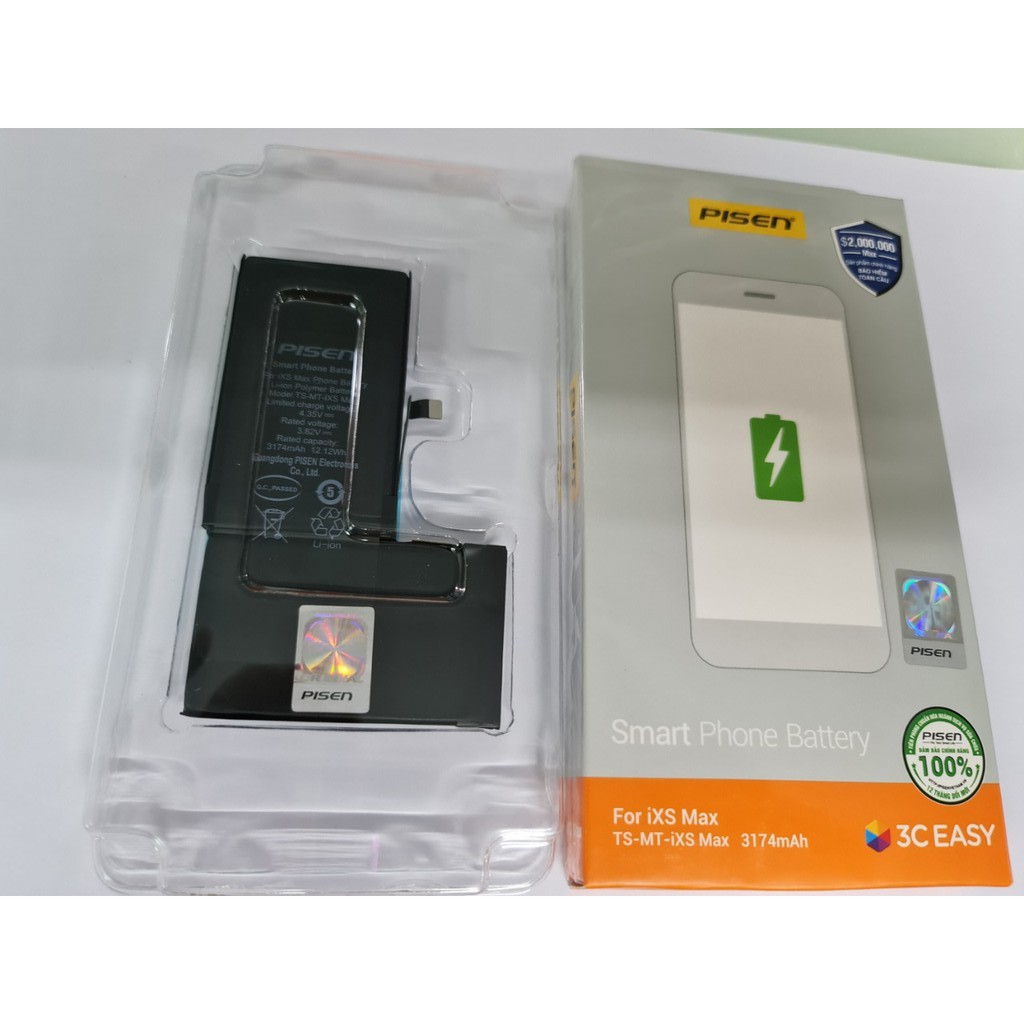 Pin Pisen IPhone XS Max - Hàng Chính Hãng