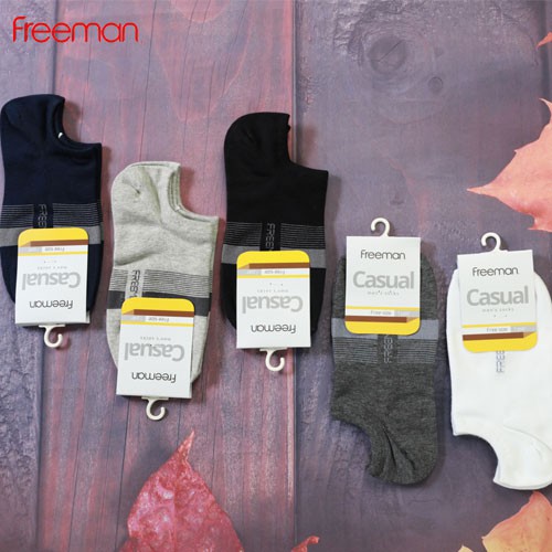 [Combo 10 đôi] Tất vớ ngắn dưới mắt cá, chất liệu cotton FREEMAN