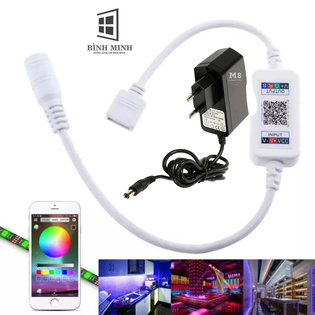 Bộ Điều Khiển Không Dây Bluetooth 4.0 LED RGB