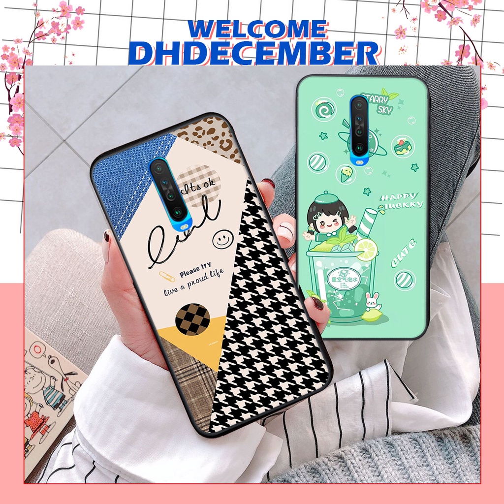 Ốp lưng Xiaomi REDMI K30 in hình nice ,good luck happy ốp xinh viền dẻo đẹp chất