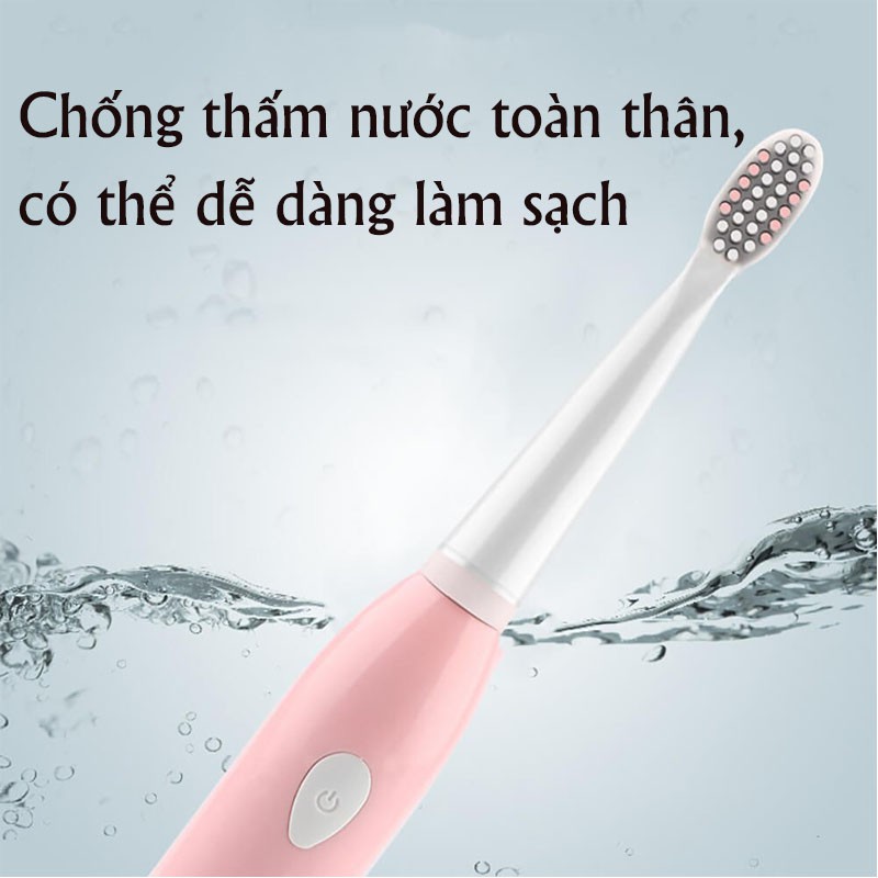 Bàn Chải Điện, Bàn Chải Đánh Răng Điện Tự Động Rung Làm Sạch Kẽ Răng Thông Minh PAPAA.HOME