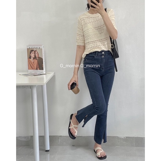 Quần jeans ống xẻ XĐ QJ0979 - Gmornin