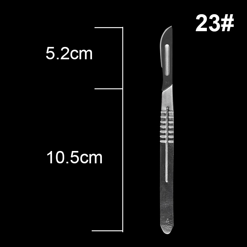 10 Cái 20# -23# Bộ Dao Phẫu Thuật Bằng Thép Carbon + 1 Dao Cắt PCB