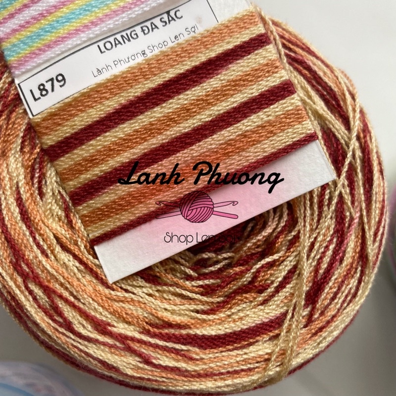 Sợi SAHASIN Loang 200gram Thái Lan, Sợi Thái 0.8mm Đan Móc Áo Dài, Váy Đầm Mùa Hè