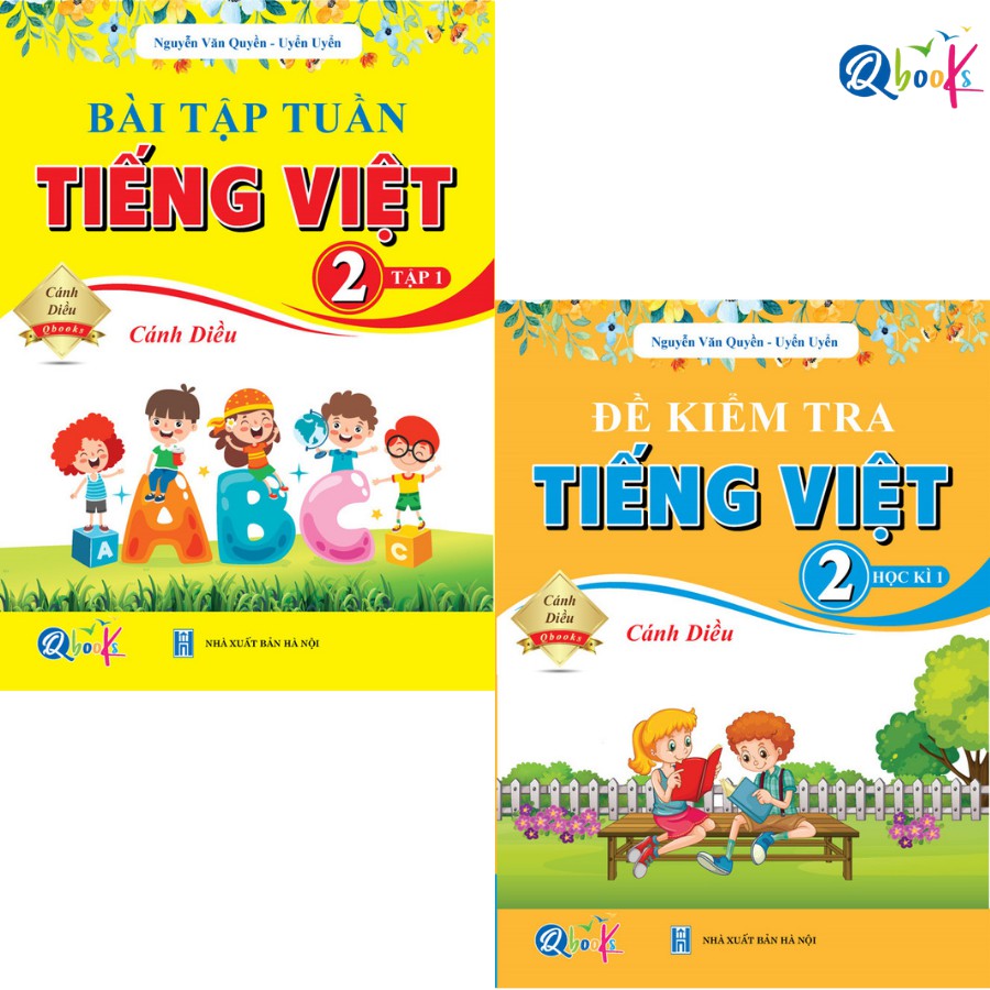 Sách - Combo Bài Tập Tuần và Đề Kiểm Tra Tiếng Việt Lớp 2 - Cánh Diều - Học Kì 1 (2 cuốn)