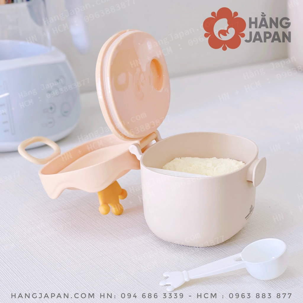 Hộp trữ sữa, đựng sữa cho bé hình vương miện 230g/430g có kèm thìa đong tiện lợi