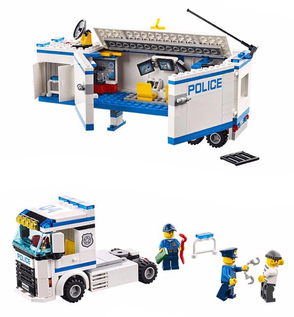 Lắp ráp xếp hình urban police 10420-Xe cảnh sát lưu động