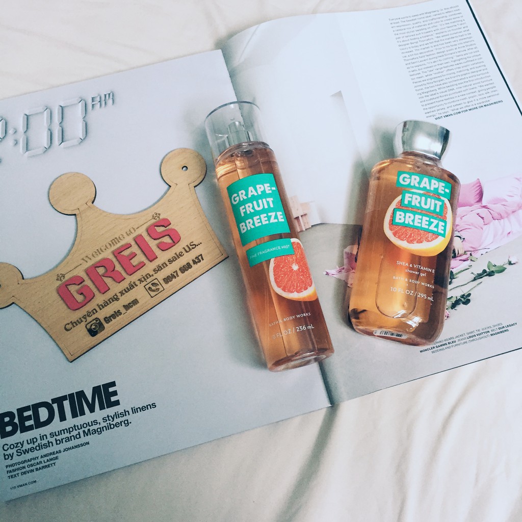 [Có bill US] Bath & Body Works - Set body care Grapefruit breeze