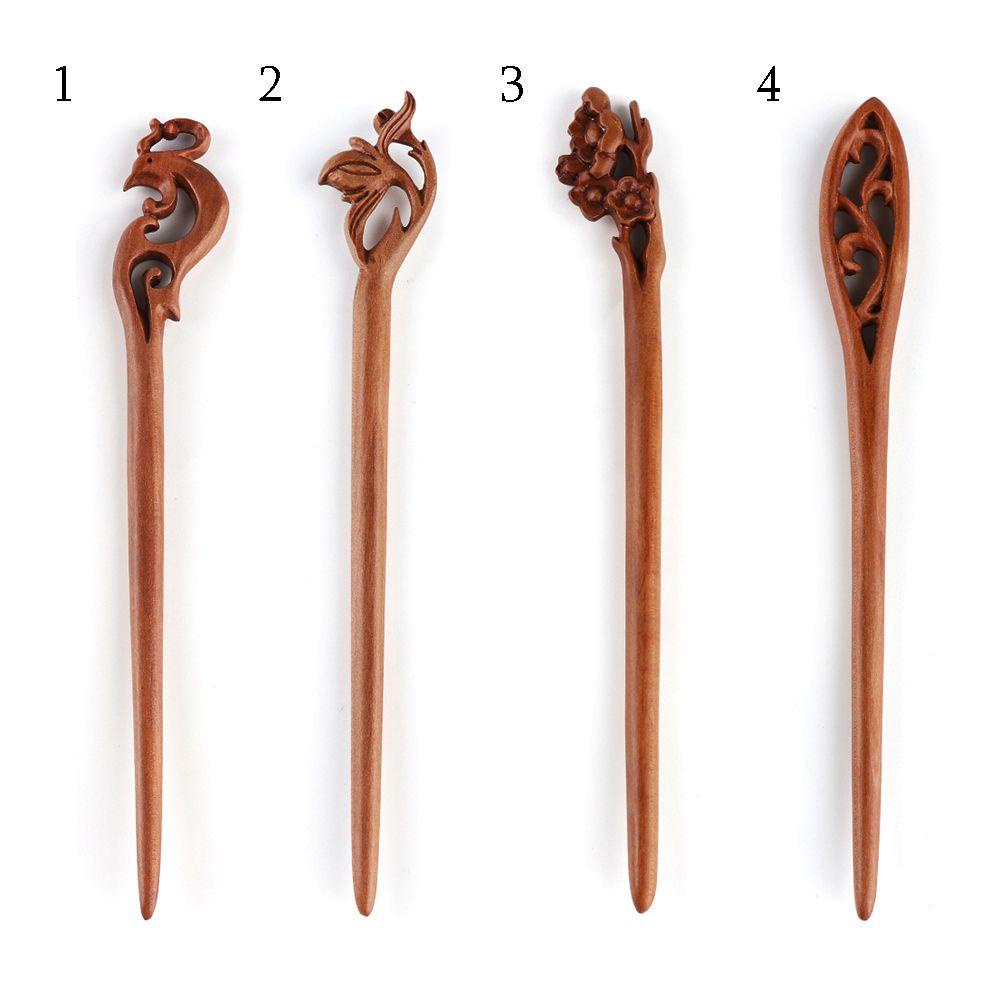 Trâm Cài Tóc Bằng Gỗ Đào Handmade Thời Trang