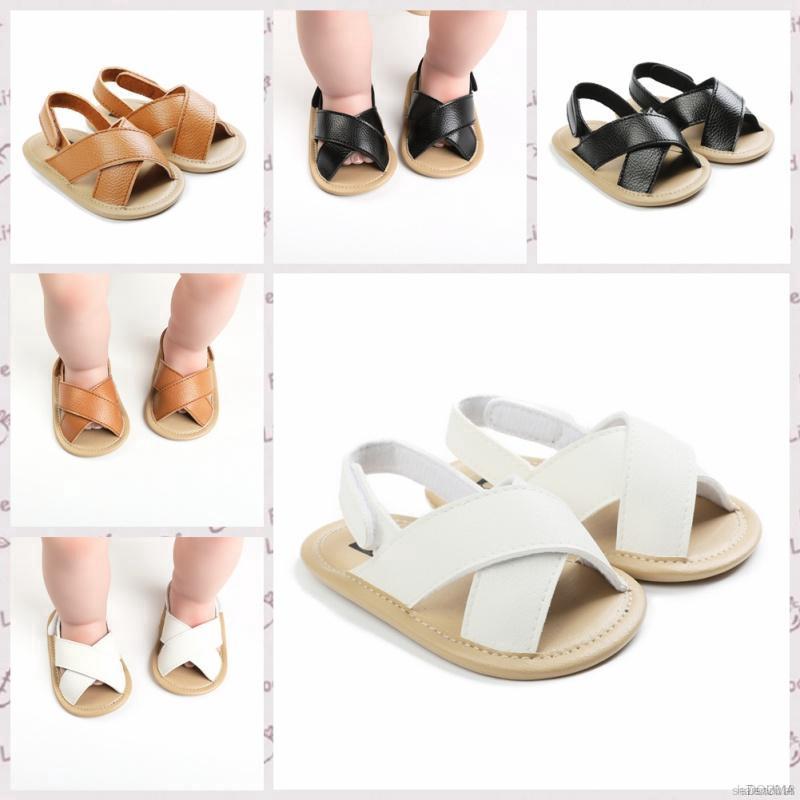 Giày Xăng Đan Quai Dán Đế Mềm Chống Trượt Cho Bé Trai