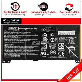 Bh12th 💖 pin laptop hp probook 430 g4, 440 g4 zin mã pin rr03xl