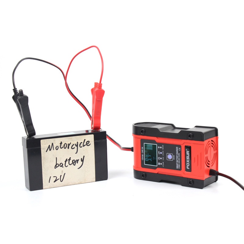 Bộ sạc Foxsur sạc pin Lithium ion 18650, LiFePO4 pin sắt 32650, ắc quy axít chì 12V(6A) 24V(3A) 6Ah - 120AH