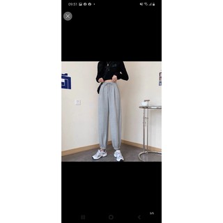 Quần jogger nỉ nữ cá tính
