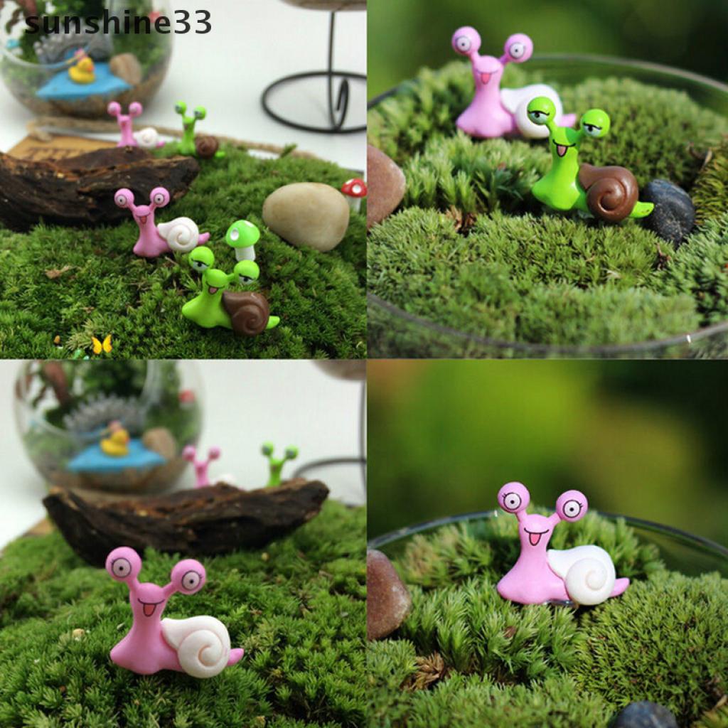 Đồ trang trí Ốc Sên Mini Bằng Nhựa Resin Trang Trí Tiểu Cảnh / Nhà Búp Bê DIY