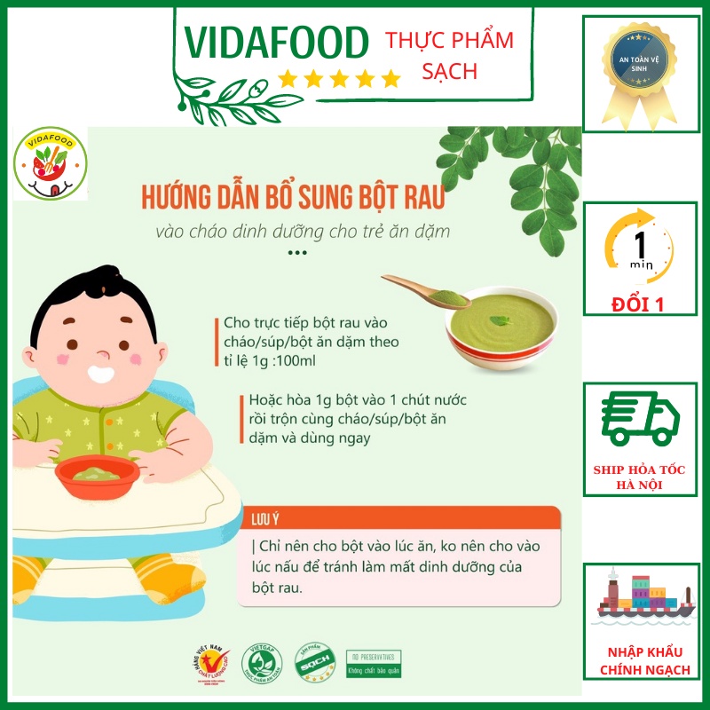 100% Bột Rau Má Nguyên Chất Sấy Lạnh Hộp 500g Vitamin Và Khoáng Chất Giúp Tăng Cường Sức Khỏe (PDN191)