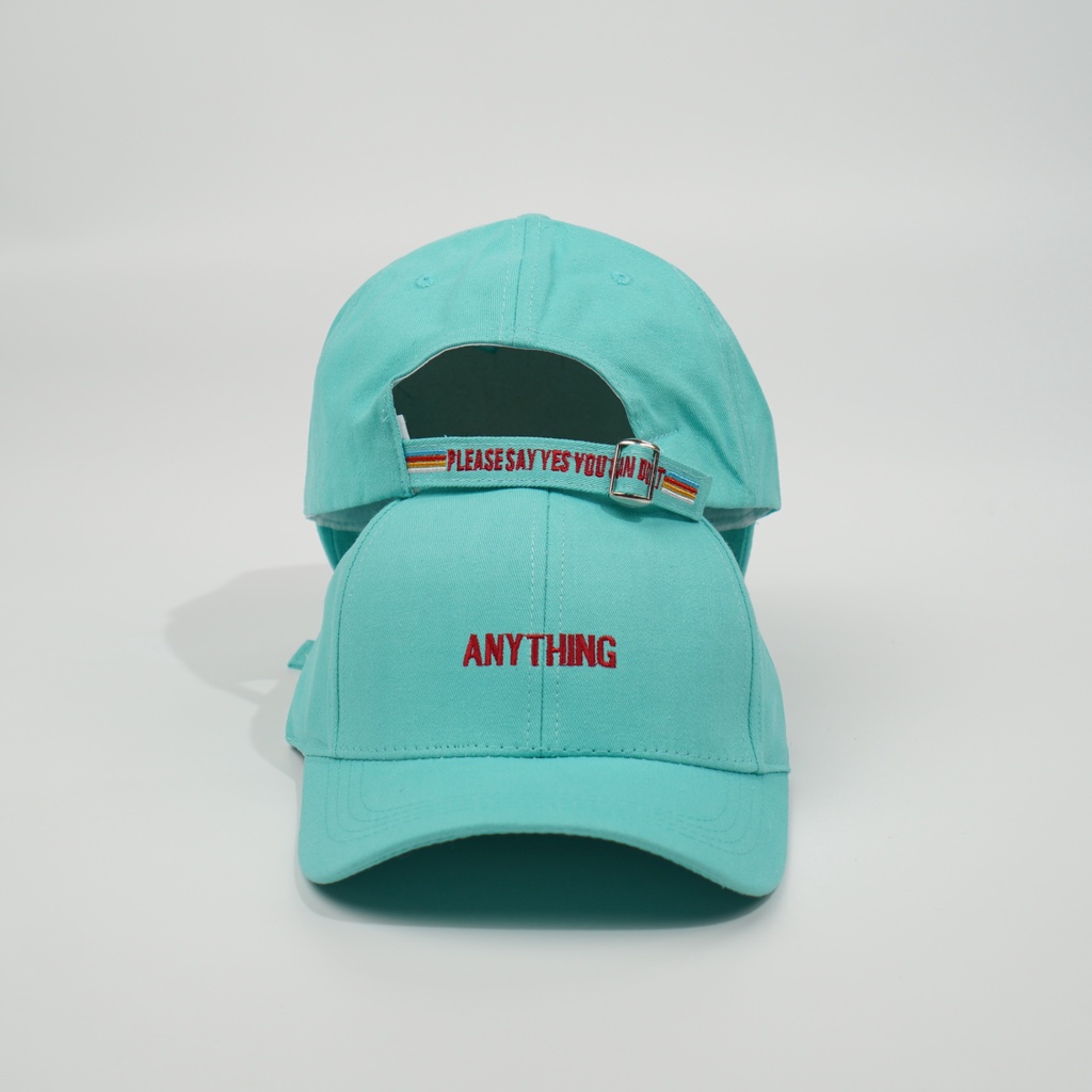 Mũ lưỡi trai thêu hình chữ Anything Nón kết chất kaki cao cấp form unisex nam nữ K32