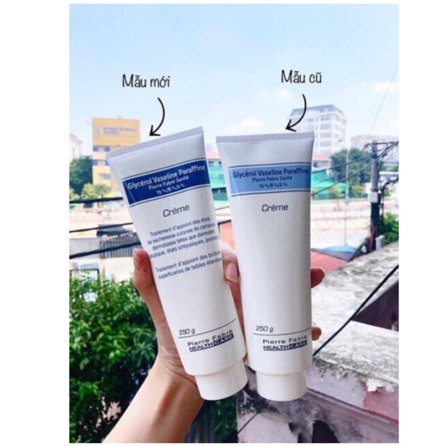 Kem dưỡng da chống nẻ chàm Dexeryl glycerol Vaseline Paraffine Creme 250g Kem nẻ pháp chính hãng