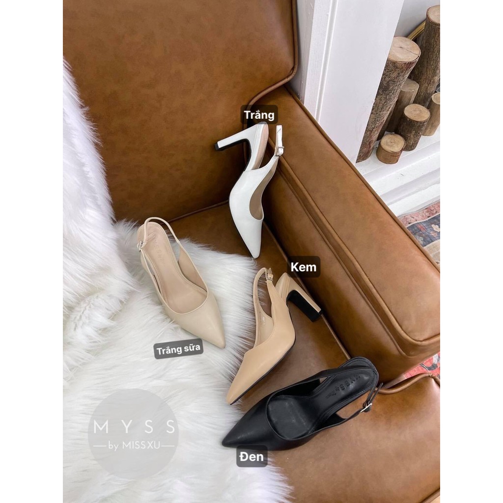 Giày nữ mũi nhọn quai sau 7 cm thời trang  MYSS - CG171
