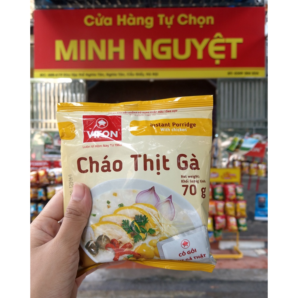 CHÁO VIFON CÁC VỊ (CÓ GÓI THỊT THẬT) 70G