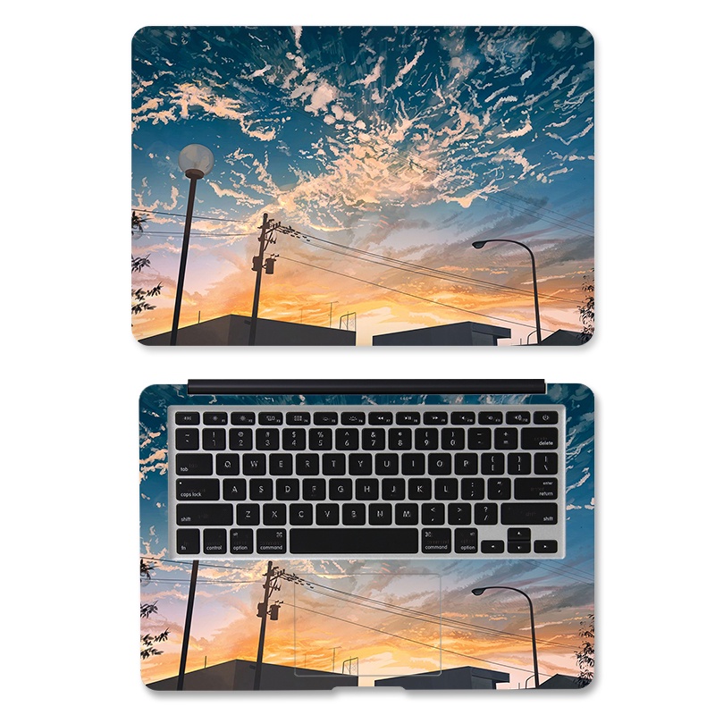 Anime sky cloud laptop decoration decals, for11-17inch laptops such as ASUS, Dell, Lenovo, Acer, etc.
