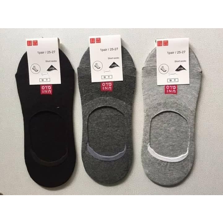 Combo 5 Đôi Tất Lười Nam Chống Trượt Gót Chân, Tất Nam Mang Giày Lười Vải Cotton Mềm Mại Thoáng Mát - TAT-LUOI-02