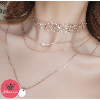 CHOKER DÂY CHUYỀN VÒNG CỔ NỮ DÂY BẢNG ÓNG ÁNH J0232
