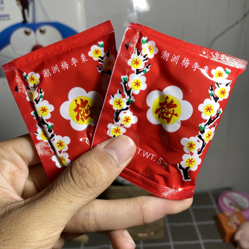 Ô mai hoa đào, xí muội tuổi thơ gói 5g