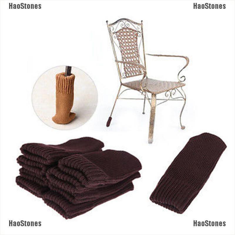 Set 4 bọc chân ghế bằng len bảo vệ sàn nhà tiện dụng