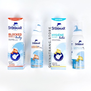 [Nội địa Pháp-100ml] Xịt muối biển cá heo Sterimar Pháp xanh và cam