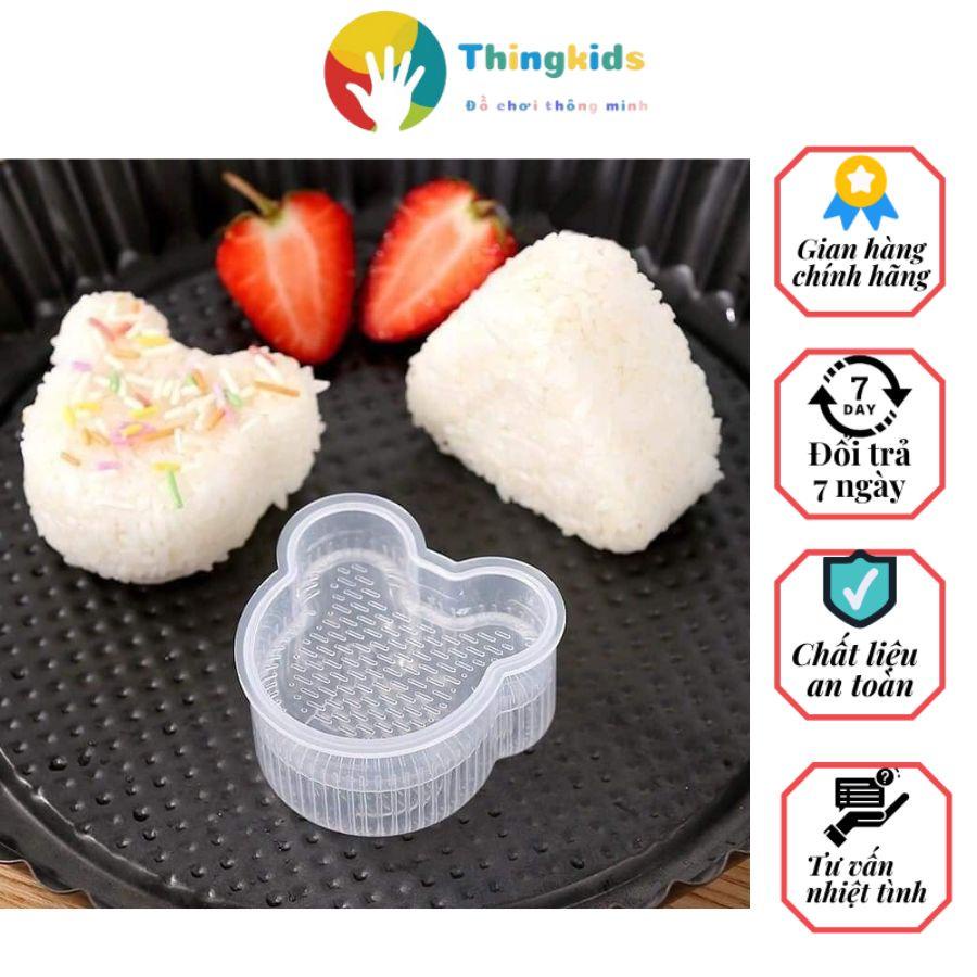 Set 07 Khuôn làm cơm nắm ăn dặm cho bé (kèm thìa) - Thingkids