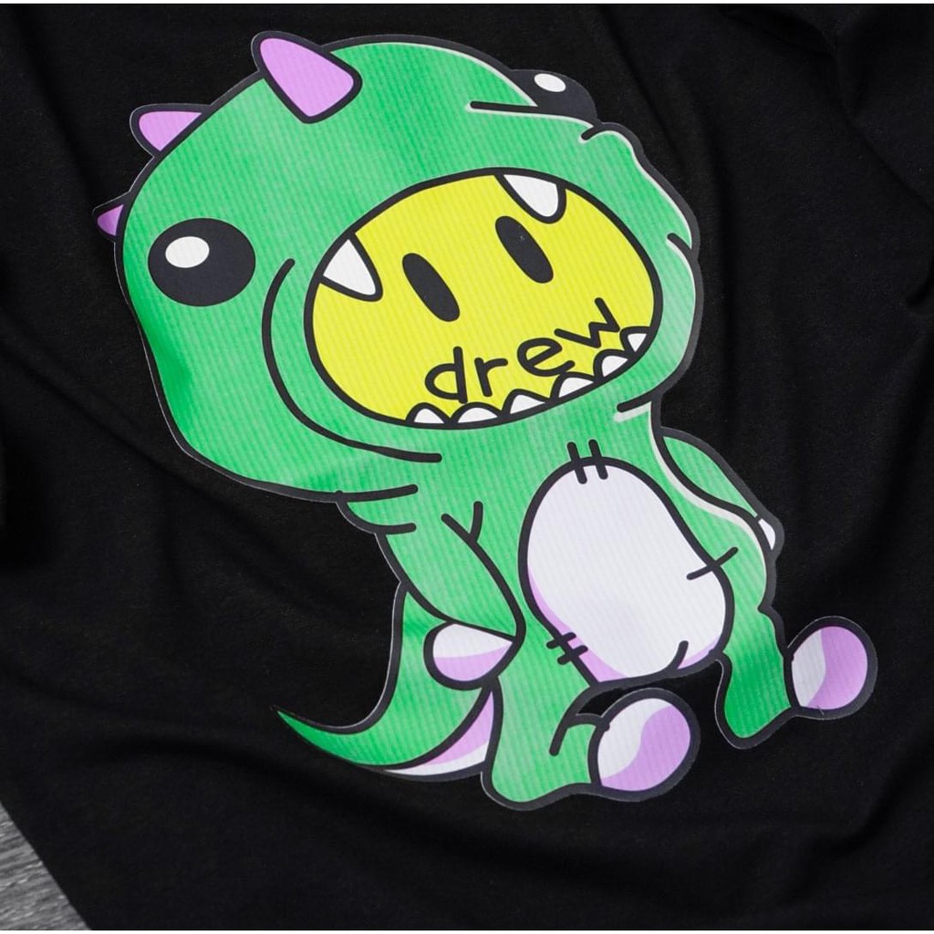 Áo thun tay lỡ DREW Khủng Long MSW Town, áo phông cotton nam nữ unisex | BigBuy360 - bigbuy360.vn