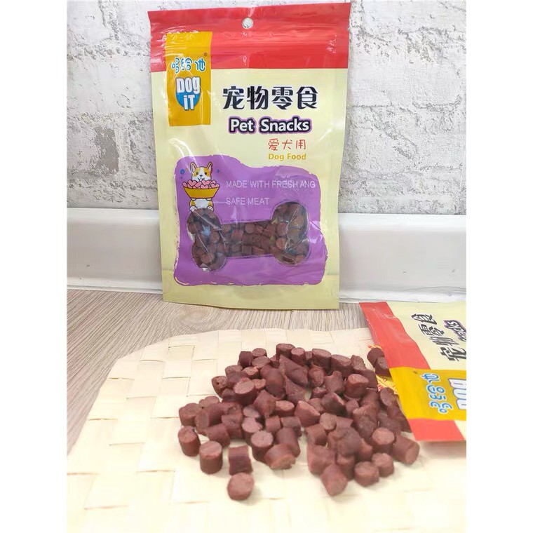 [ RẺ VÔ ĐỊCH ] Thức ăn pet snack thịt bò cho chó cao cấp 100g