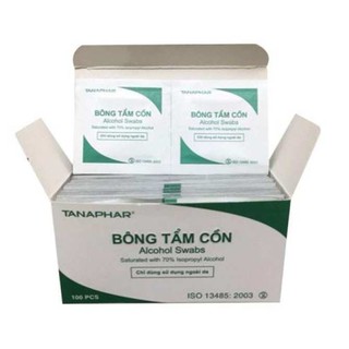 BÔNG CỒN KHÔ TANAPHAR CHÍNH HÃNG HỘP 100C