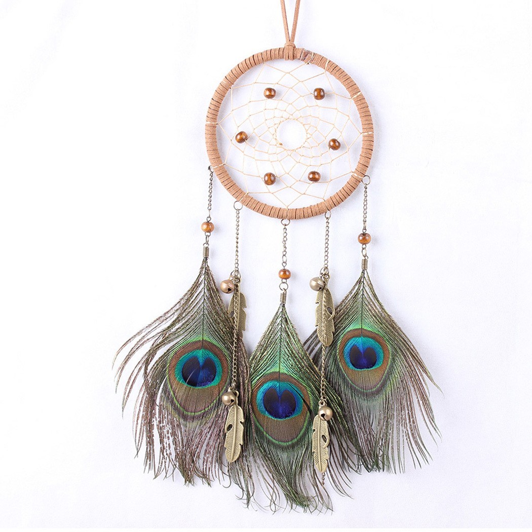 Phụ Kiện Dreamcatcher Màu Xanh Dương Làm Thủ Công Sáng Tạo Phong Cách Bohemian