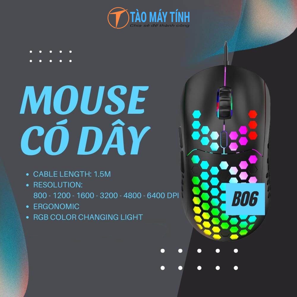 Chuột máy tính có dây B06 - Professional Gaming Mouse B06