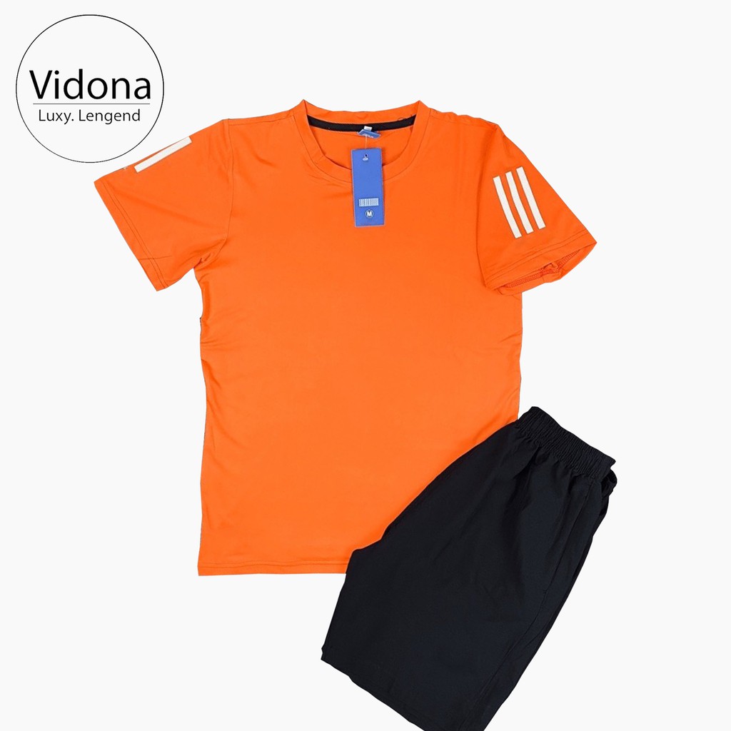 BỘ THỂ THAO NAM, QUẦN ÁO THỂ THAO TRƠN, CỔ TRÒN, ÁO VẢI THUN LẠNH, QUẦN VẢI DÙ | BigBuy360 - bigbuy360.vn