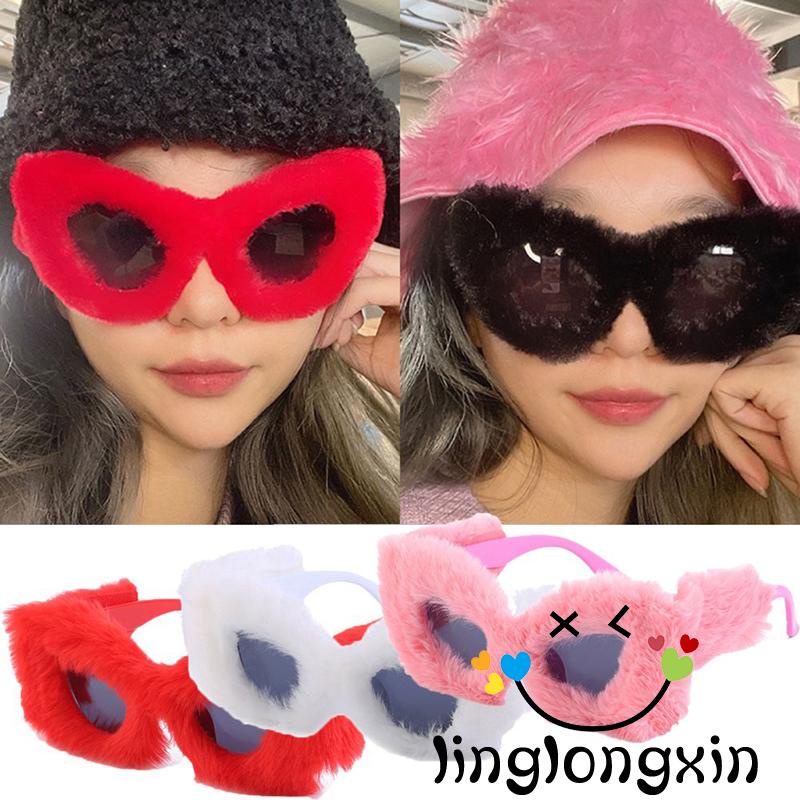 Linglongxi2 Kính Râm Lông Xù Siêu Nhẹ Dành Cho Người Lớn Lái Xe / Đạp Xe