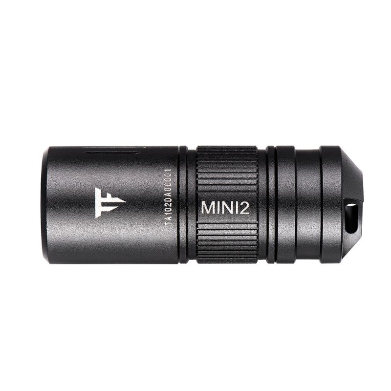 Đèn pin mini siêu sáng có móc khóa 2 chế độ 220 lumen sạc cổng USB chống sốc không thấm nước