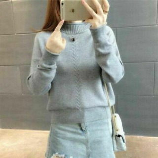 Sẵn -Áo len nữ cổ 3cm from thụng