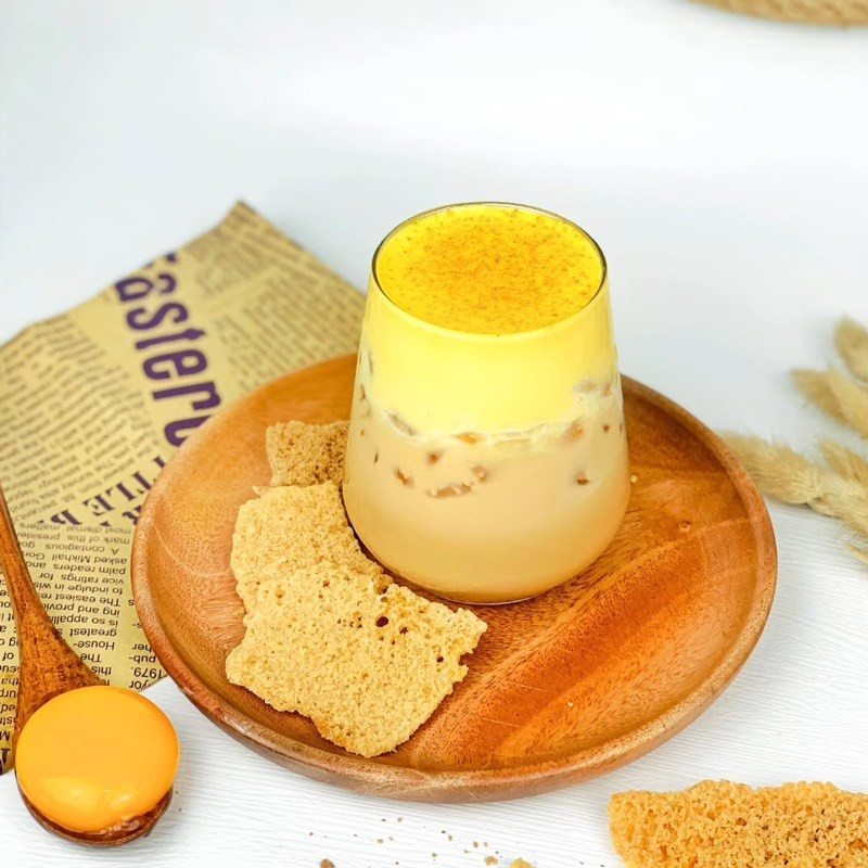 Bột kem trứng CÔ GÁI BRULEE nhập khẩu gói 1kg, làm món trà sữa kem trứng dừa nướng