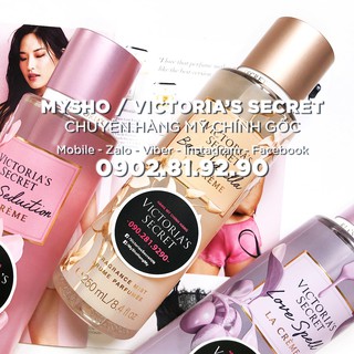 [250ml-Bill Mỹ] Xịt thơm toàn thân Bare Vanilla La creme Mist, Hàng VS USA