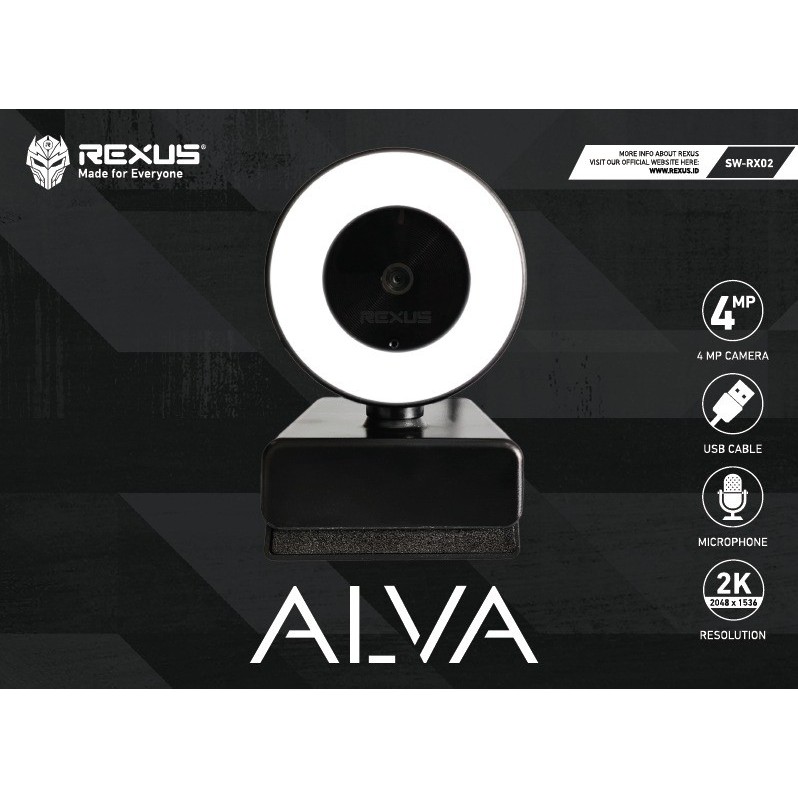 Webcam Tự Động Rexus Alva Sw-rx02 2k 4mp