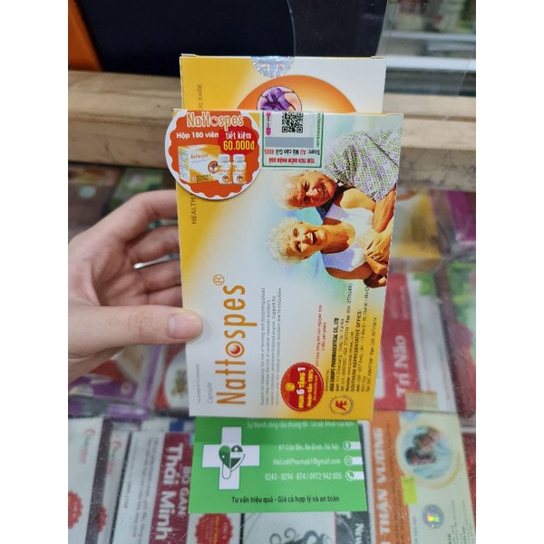 Nattopes ⚡Mua 6 tặng 1⚡ Hộp 30 viên Viên uống ngừa tai biến mạch máu não