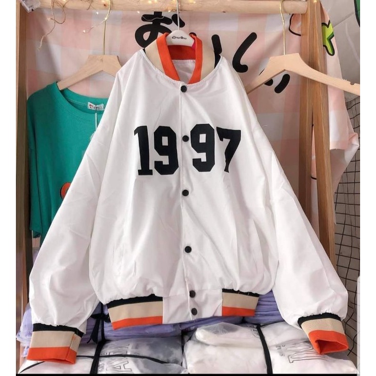 Áo Khoác Dù Bomber 2 Lớp In 1997 Form Nam Nữ 38-65kg [ Ảnh Thật ]