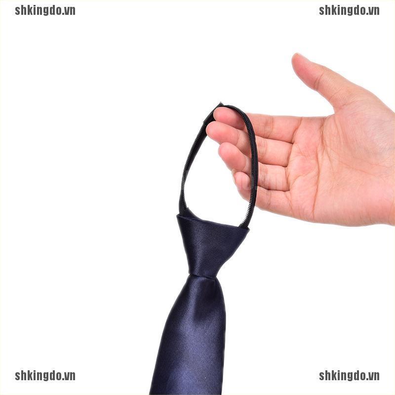 Cà vạt nam màu trơn thiết kế đơn giản