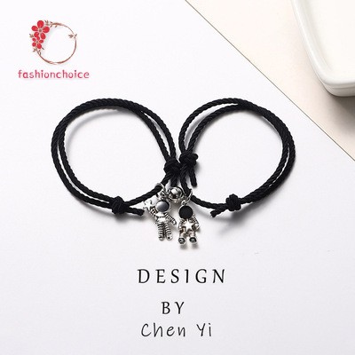 Vòng tay từ tính mặt hình phi hành gia thời trang cổ điển Hàn Quốc cho cặp đôi | BigBuy360 - bigbuy360.vn